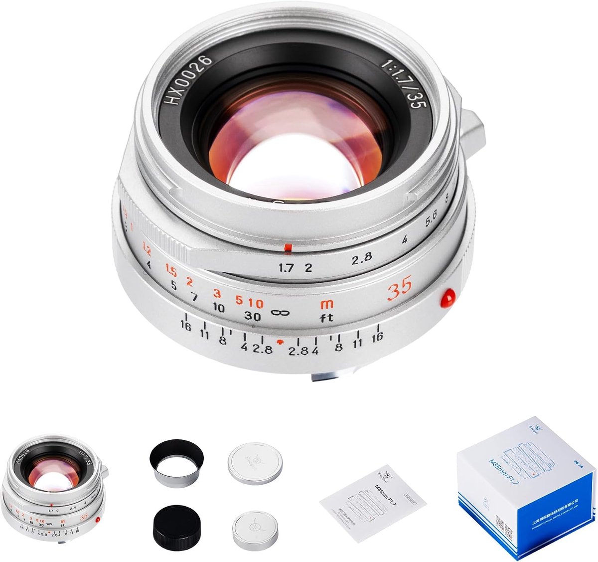 Prime lens 35mm F1.7 - full frame - handmatige focus - ideaal voor straatfotografie - ShopVlot