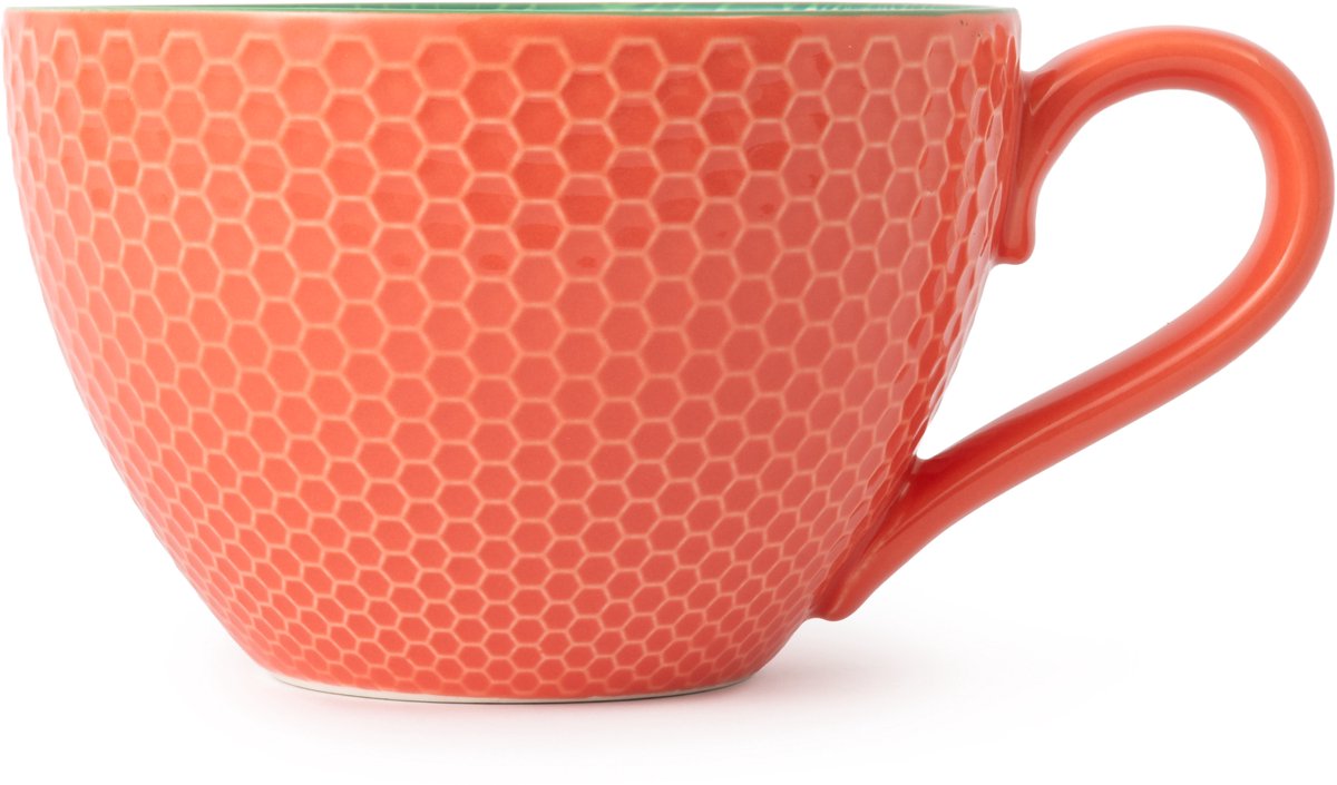 Mikasa - Mok - Grey Floral - Keramiek - Voor Thee en Koffie - 330ml