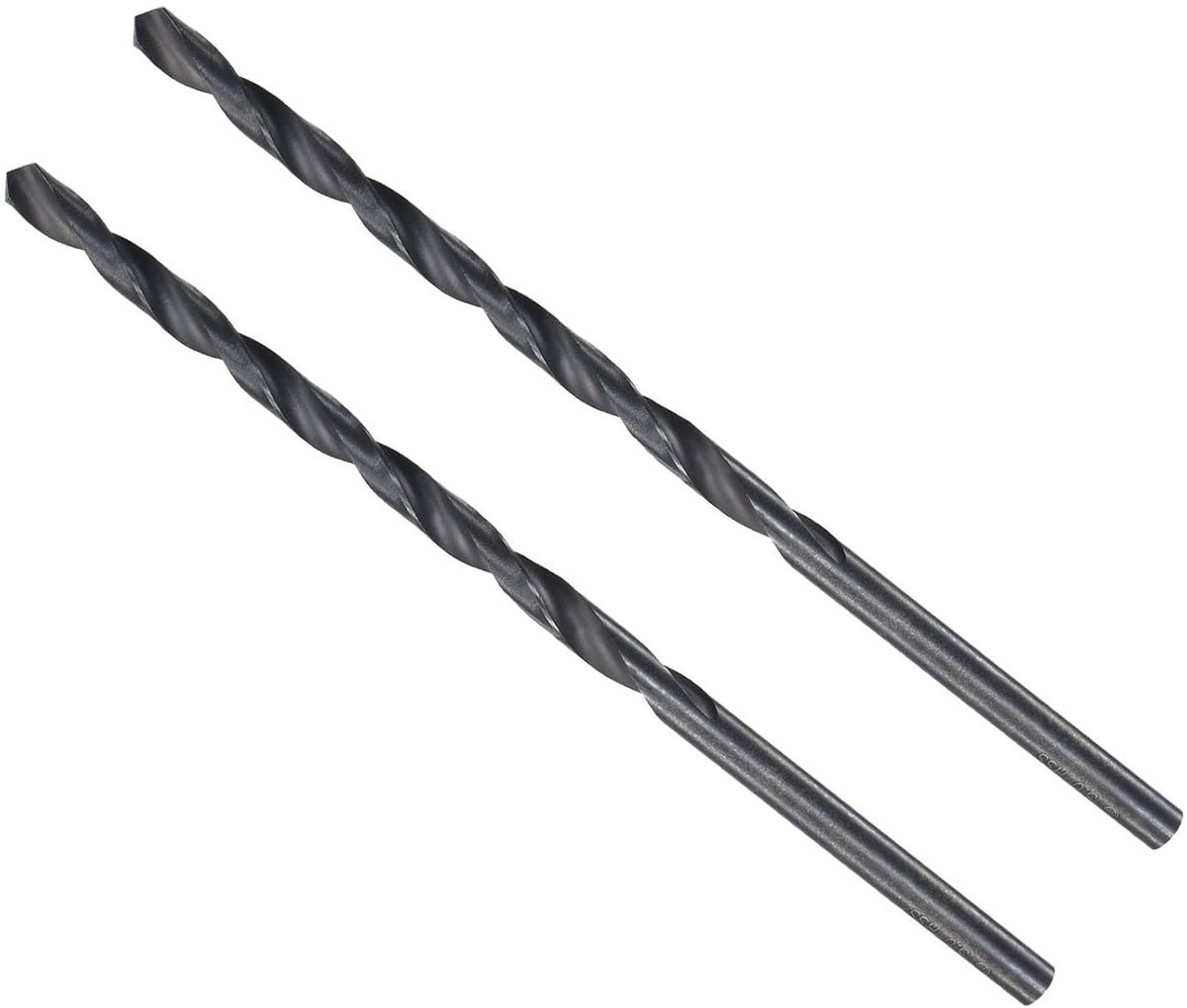 Twist Drill 5mm Drilling Diameter Black Oxide High Quality Steel Extra Long Straight Shank - ShopVlot
