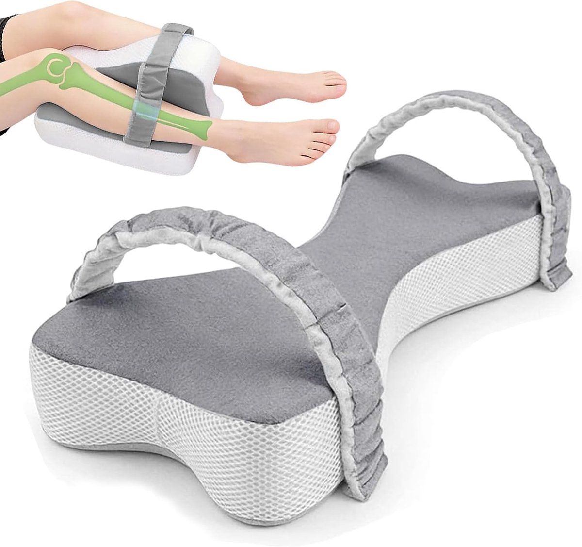 Knee Pillow for Side Sleepers, Extra Large Orthopaedic Knee Pillow, 53 cm, Memory Foam, Leg Cushion for Sleeping for - ShopVlot