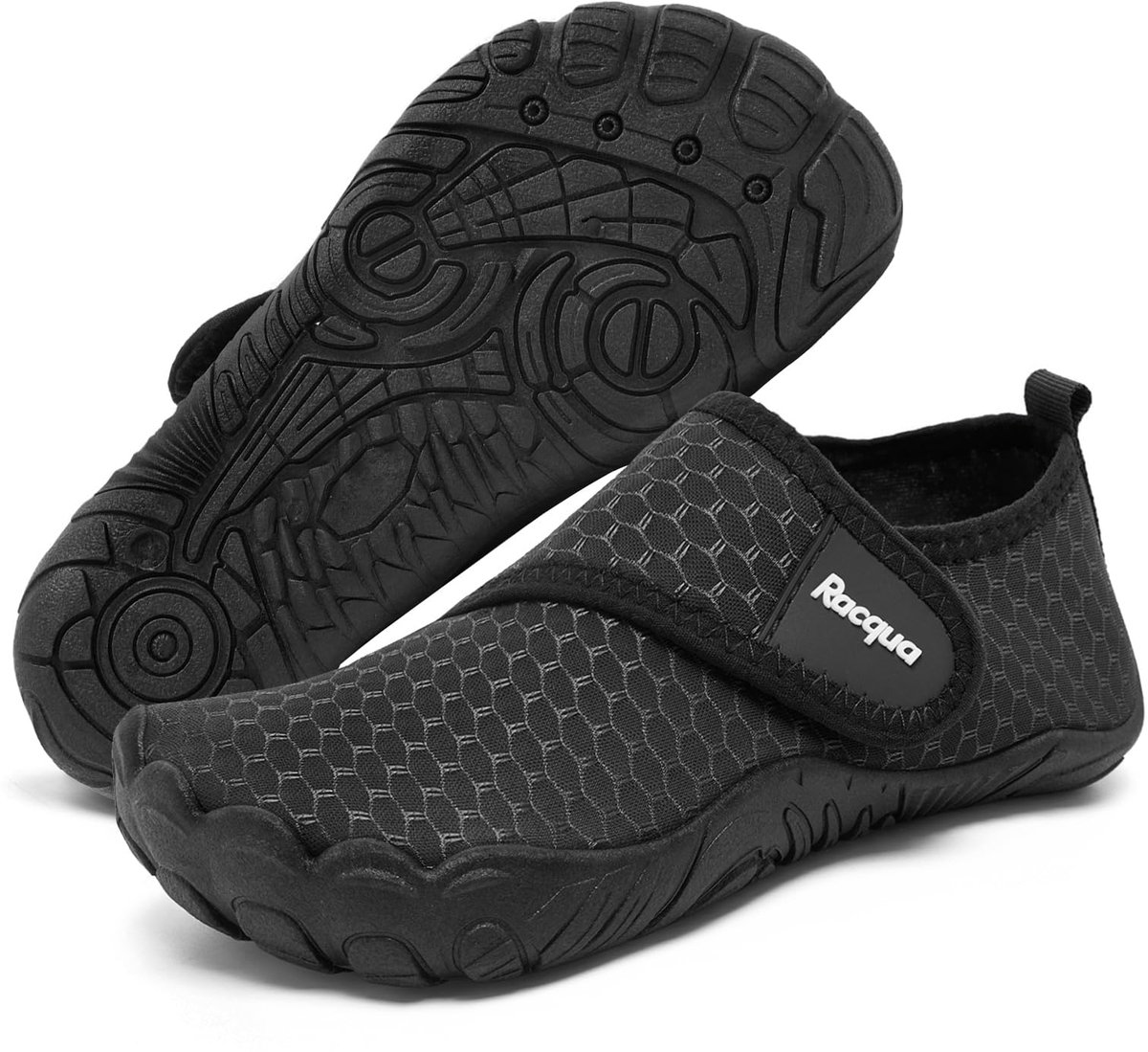 Racqua Waterschoenen voor kinderen, strand, badschoenen voor kinderen, jongens, meisjes, Wzk168eu zwart, 31 EU - ShopVlot