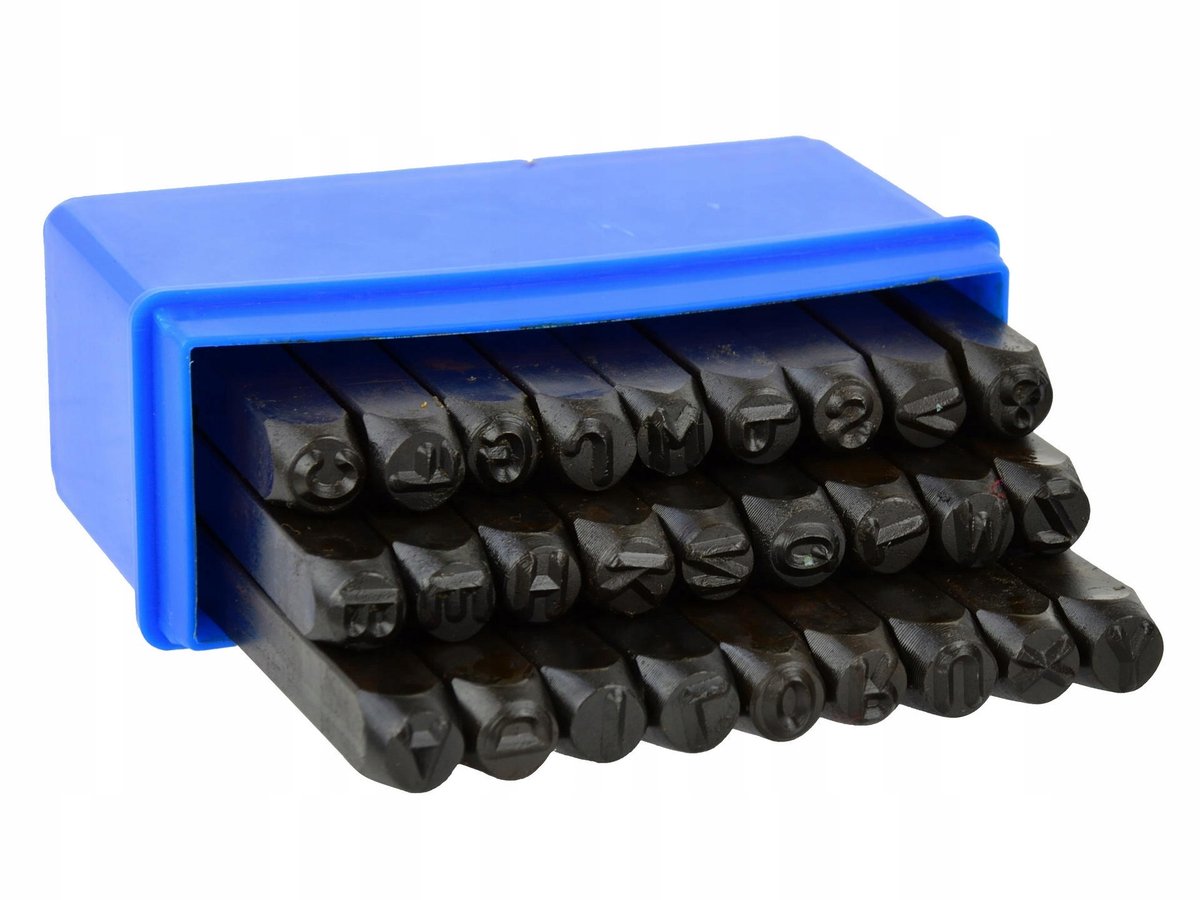 Geko Stempelset Letters & Cijfers 6mm 27 Stuks met Koffer
