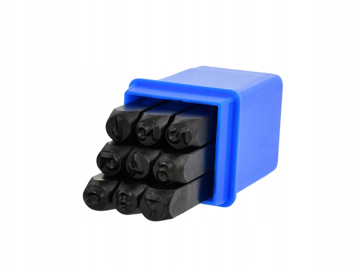 Geko Cijferstempels 6mm 9 Stuks met Etui