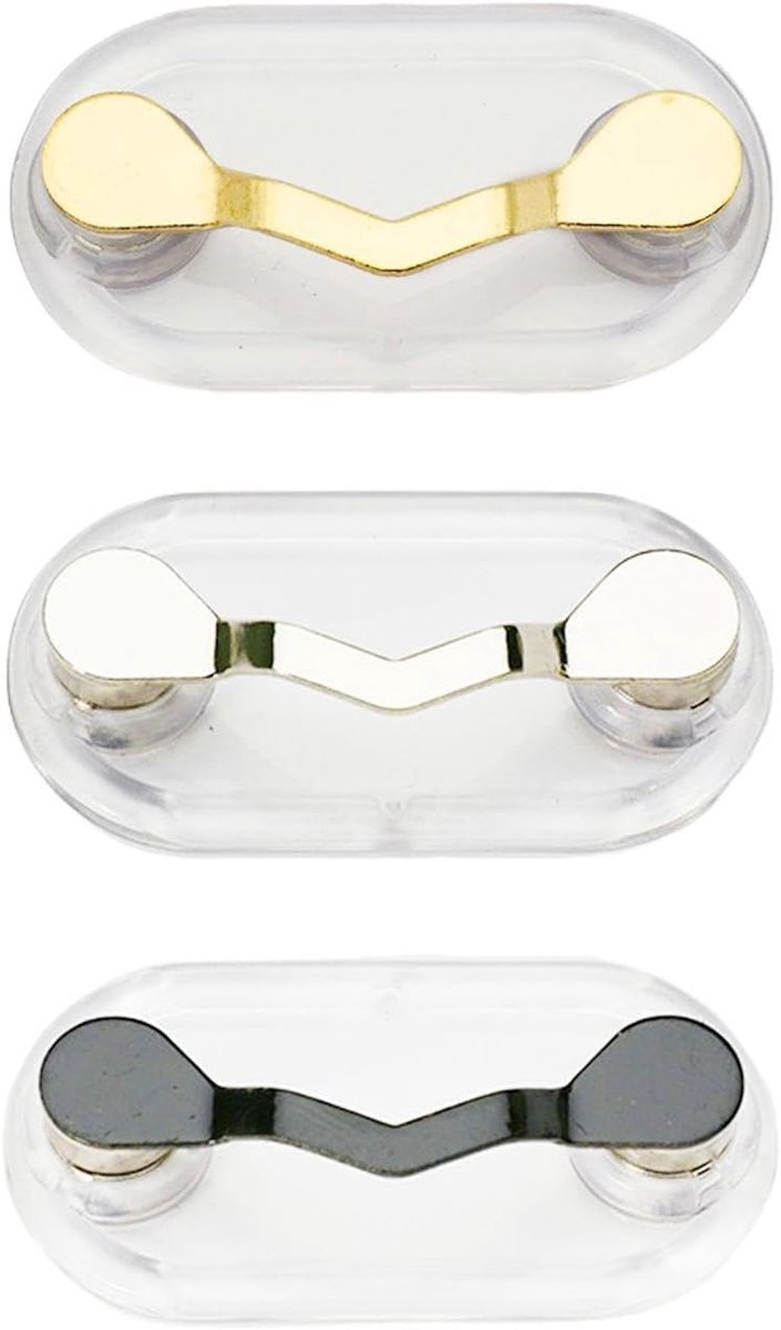 Magnetische brillenclip - 3 stuks - metaal en ABS - creatieve brillenhouder voor gemak - ShopVlot
