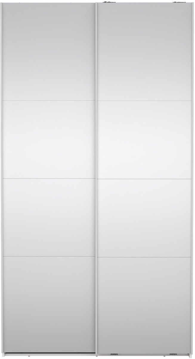 Giga Living Kledingkast Catania - Wit - Incl. Spiegel - 119x67x220cm