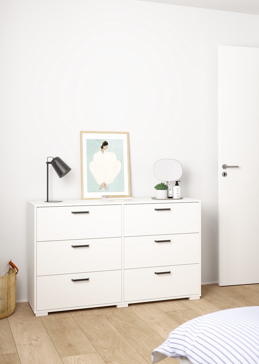Giga Living Ladekast Sofia - Wit - 139x40x83cm