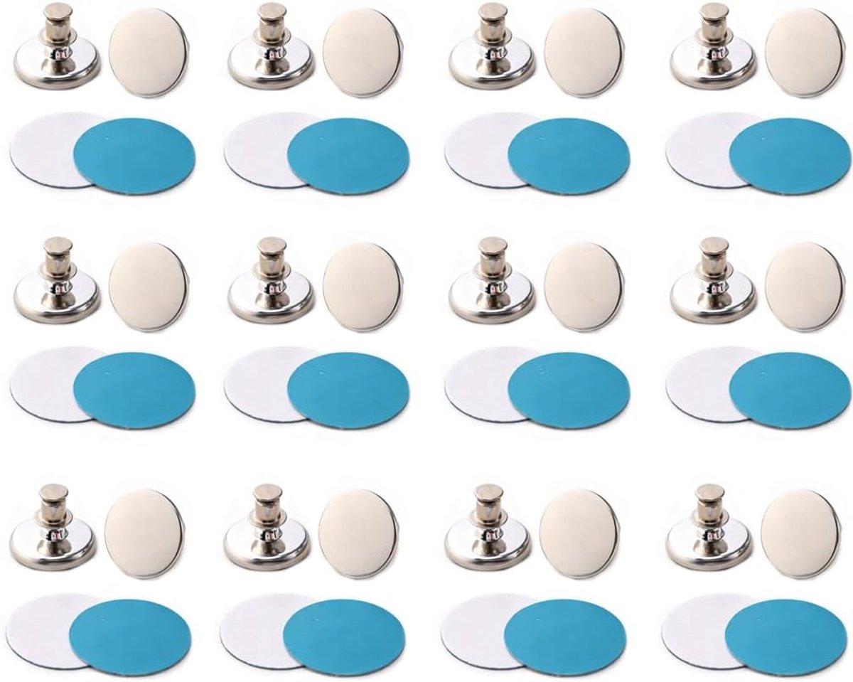 Magnetische gordijnhaken 24 paar - robuuste legering - sterke magnetische bevestiging - ideaal voor gordijnen - ShopVlot