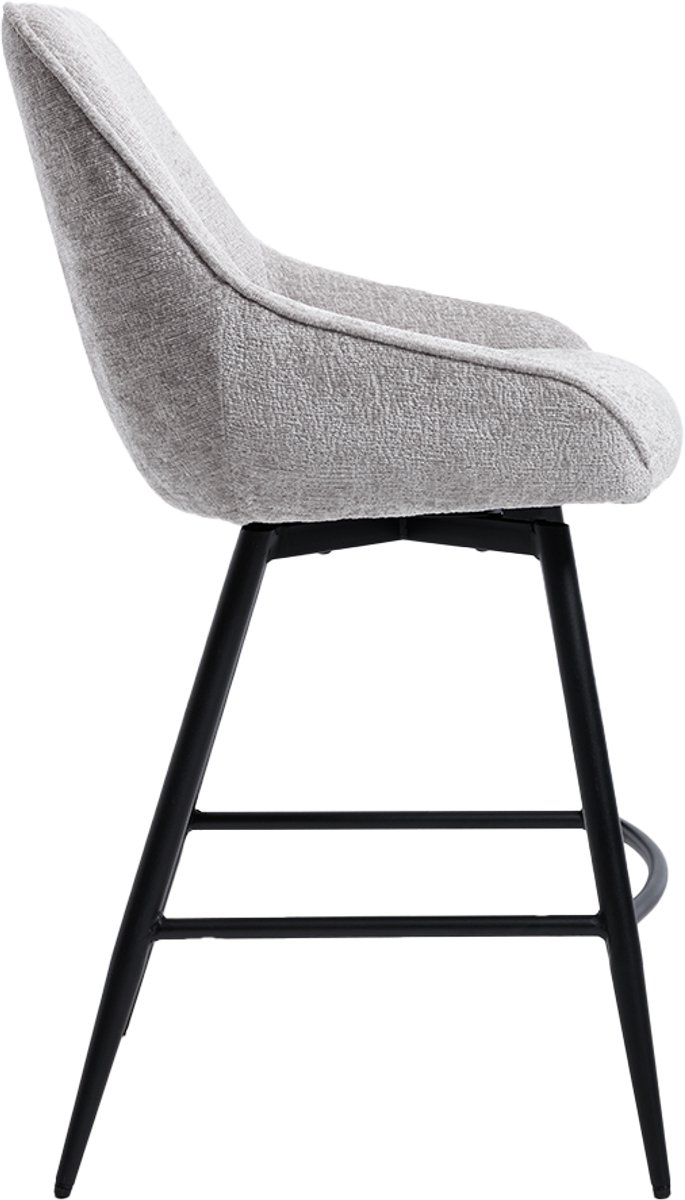 Tower Living Barstoel Trino Trenza 8 Oyster Draaibaar - Set van 2