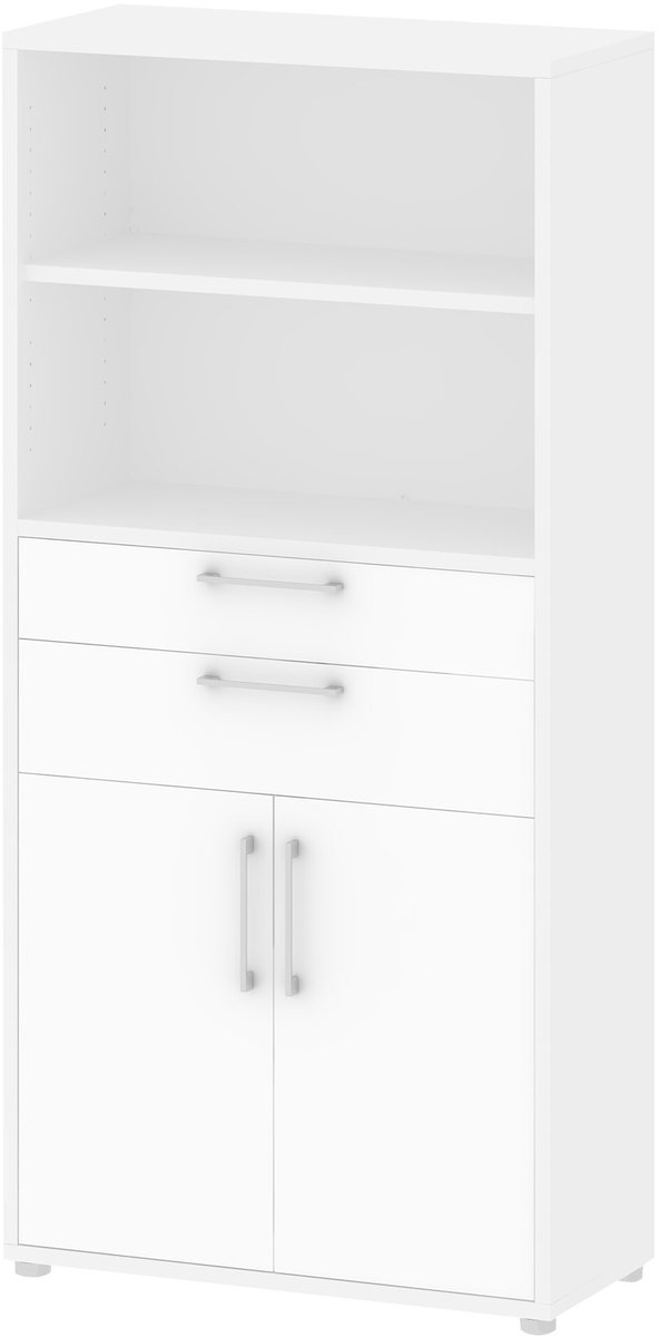 Giga Living Boekenkast Prima - Wit - 90x185x45cm