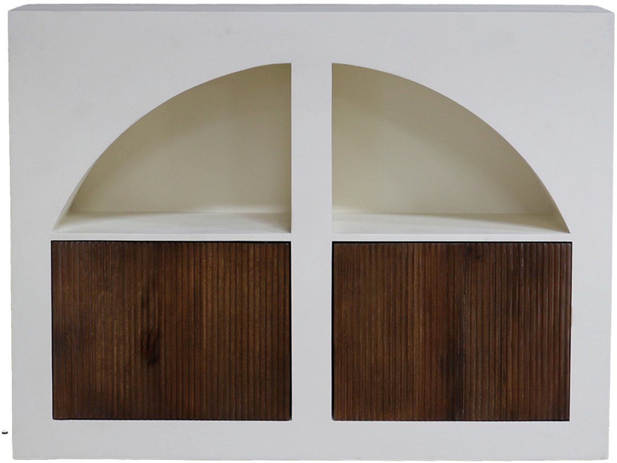 Giga Meubel Dressoir Miné - Beton Ciré - Beige - 120x40x90cm