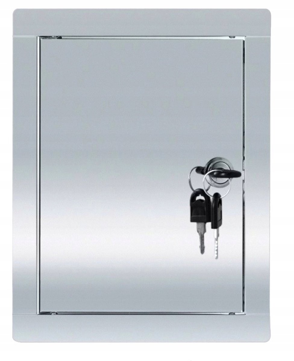 Merkloos RVS Inspectieluik 10x15 cm met Slot