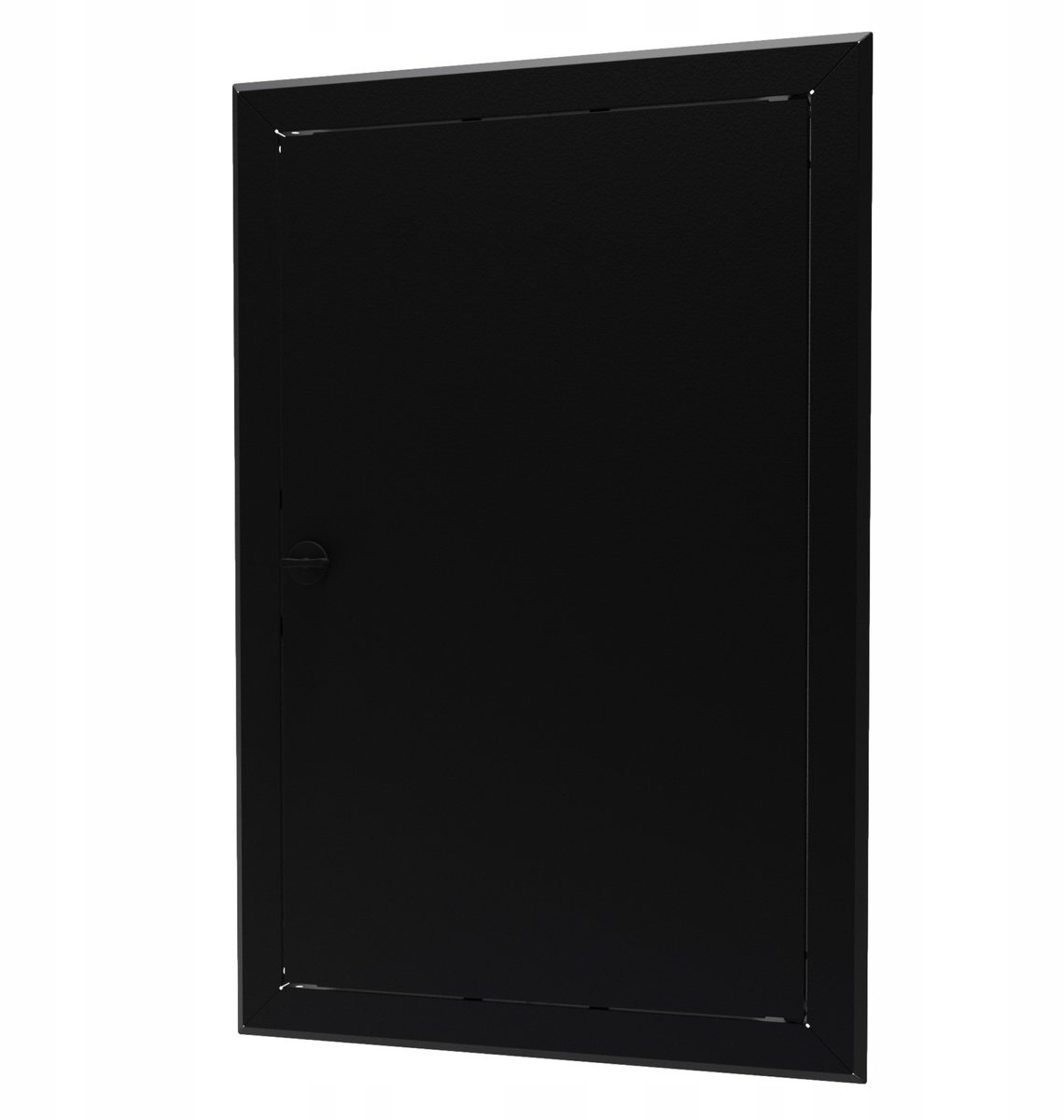 Zwarte Metalen Inspectieluik 40x50 cm met Draaiknop