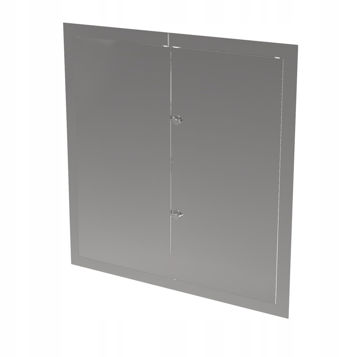 Merkloos RVS Inspectieluik 90x90 - Keuze uit Knop of Sleutel
