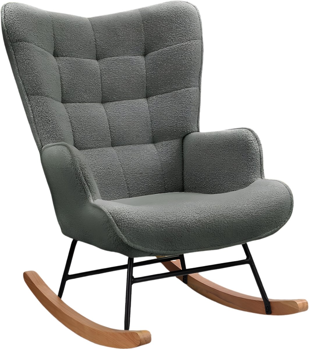 TYR® Schommelstoel - Schommelstoel Volwassenen - Schommelstoel Binnen - Donkergrijs - 70cm x 34cm x 69cm