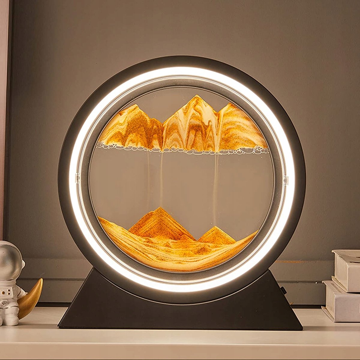 Dynamisch 3D Zandkunst Schilderij met LED Verlichting (24cm)
