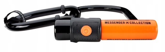 Kryptonite Beugelsot Messenger Mini+ 9,5 X 16,5 Cm Zwart/oranje van Kryptonite — afbeelding 2