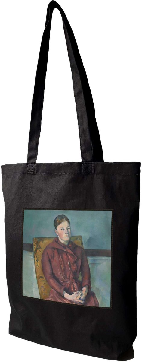 Shopper Tas met Madame Cezanne-print - Canvas, 38x41cm