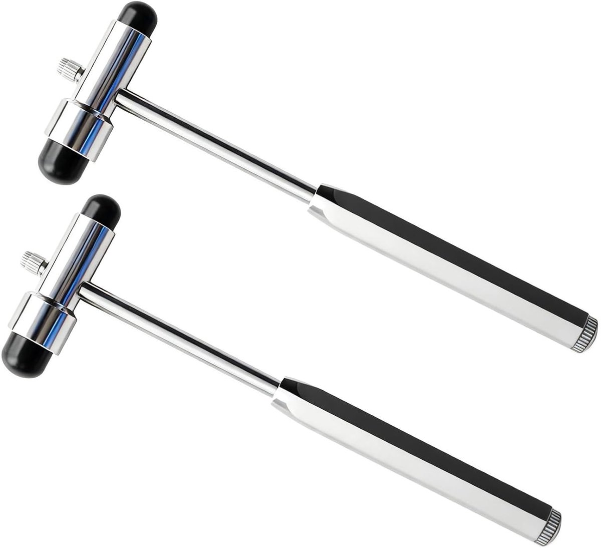 Reflexhammer neurologisch - dubbele plastic kop - multifunctioneel met borstel en naald - ideaal voor spierreflexen - ShopVlot