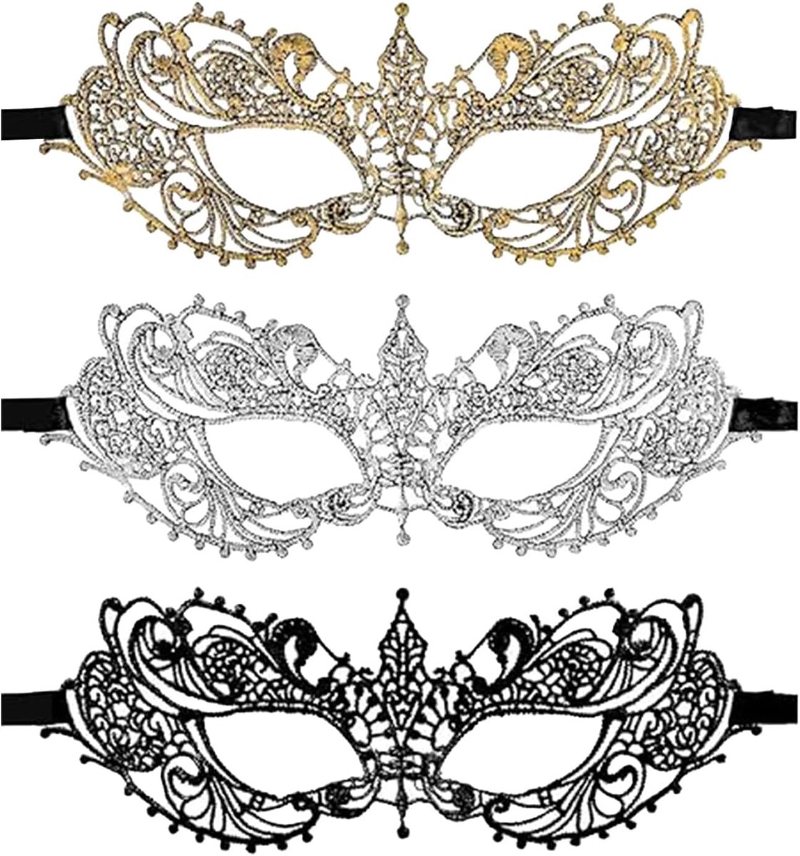 Masquerade Masken voor Vrouwen - Zachte Kant - Sexy Venetiaanse Oogmasker - Perfect voor Halloween en Feesten - ShopVlot