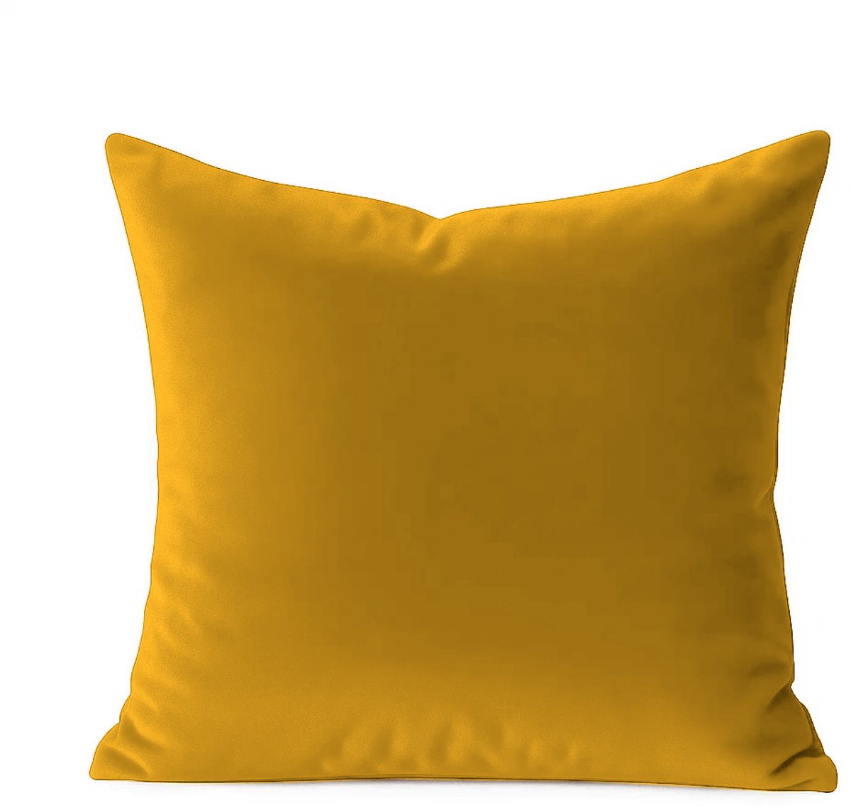Decoratieve Fluwelen Kussensloop 40x40 cm - Mosterdgeel