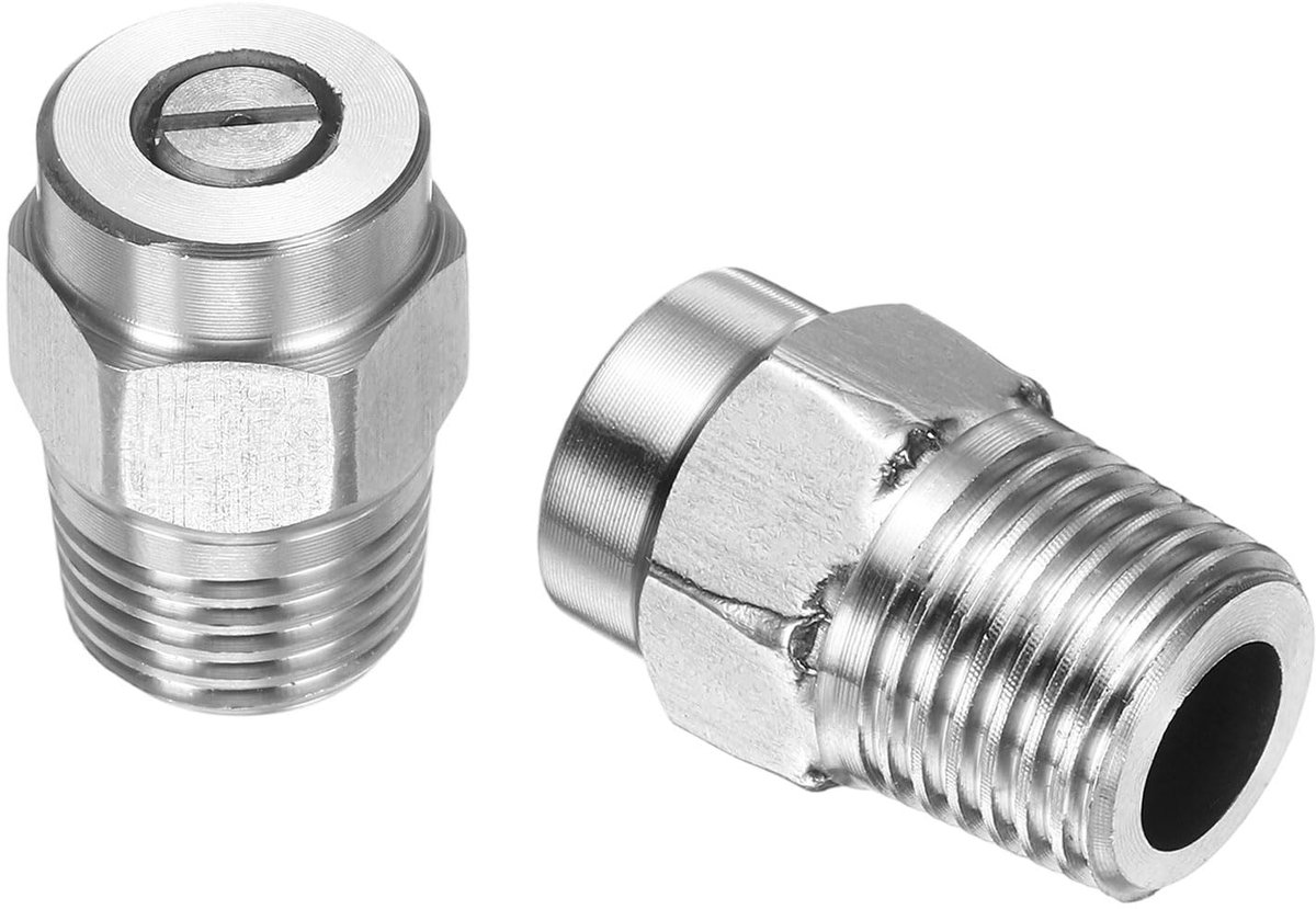 Oberflächenreinigingspunten 50 graden 4000 PSI roestvrij staal - 2 stuks