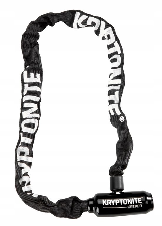 Kryptonite Keeper 585-ketting met Geïntegreerd Slot - Kettingslot Fiets - Fietsslot met Ketting Elektrische Fiets - 85 cm - Staal - Zwart van Kryptonite — afbeelding 4