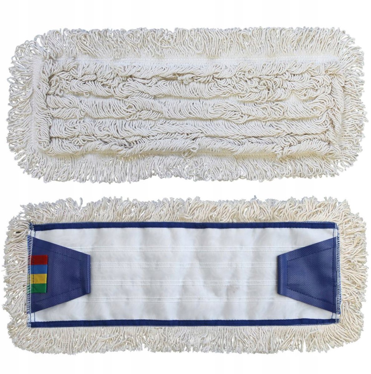 Merkloos Katoenen Vloermop met Flappen, 50 cm