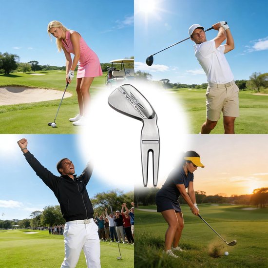 Golf Pitchfork met Ballmarker en Creatief Design voor Rasenreparatie van GOLF — afbeelding 4