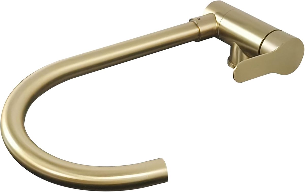 Gold Foldable Kitchen Faucet Flexible Windshield Kitchen Faucet Under Window Folding Kitchen Mixer Tap For RV Boat - ShopVlot