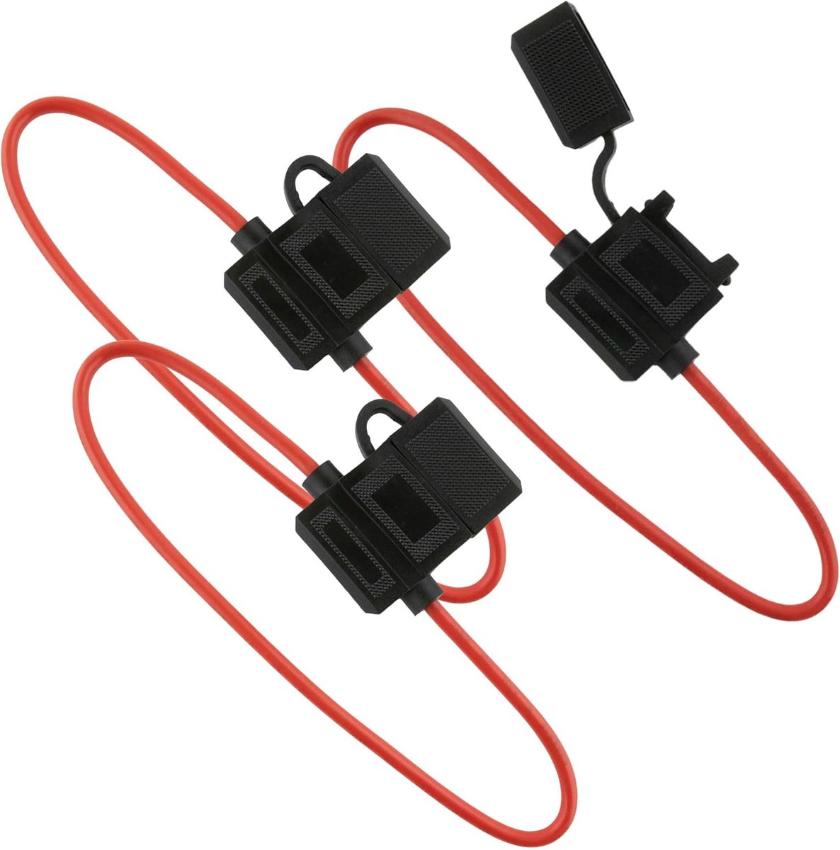 Fusehouder 4 mm² - set van 3 - waterdicht - beschermt elektronische apparaten - ShopVlot