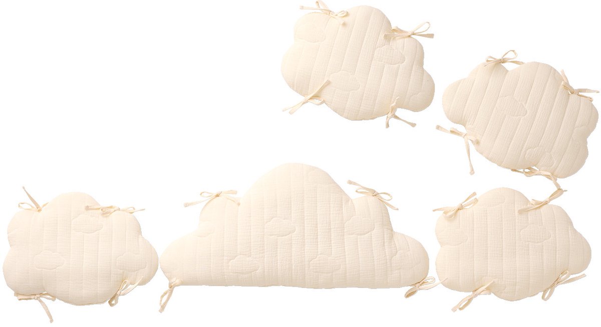 Vertbaudet Bedbumper / parkomtrek kussens wolken