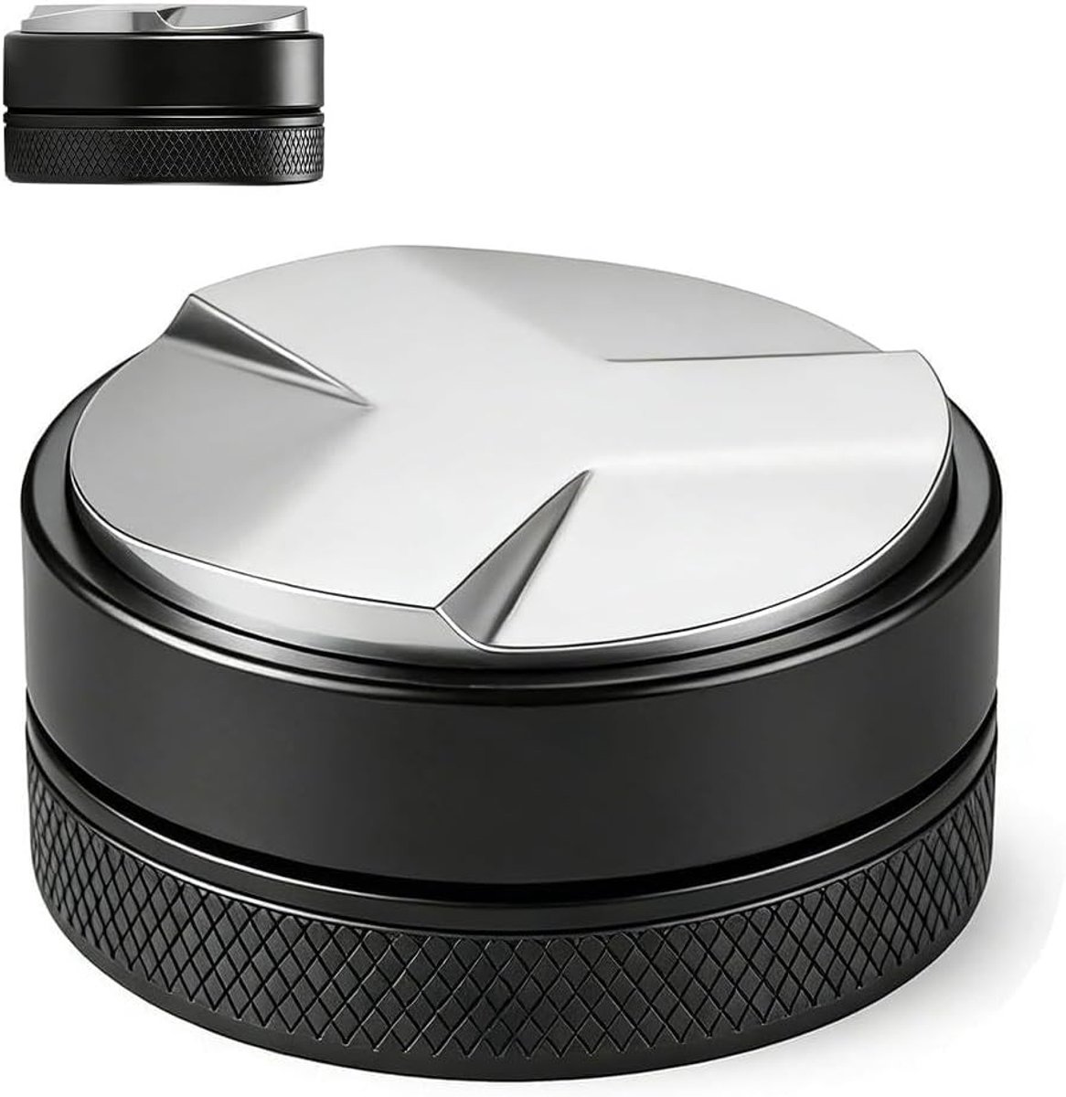 Koffie verdeler - Aluminium - 58 mm - In hoogte verstelbare espresso waterpas voor barista's