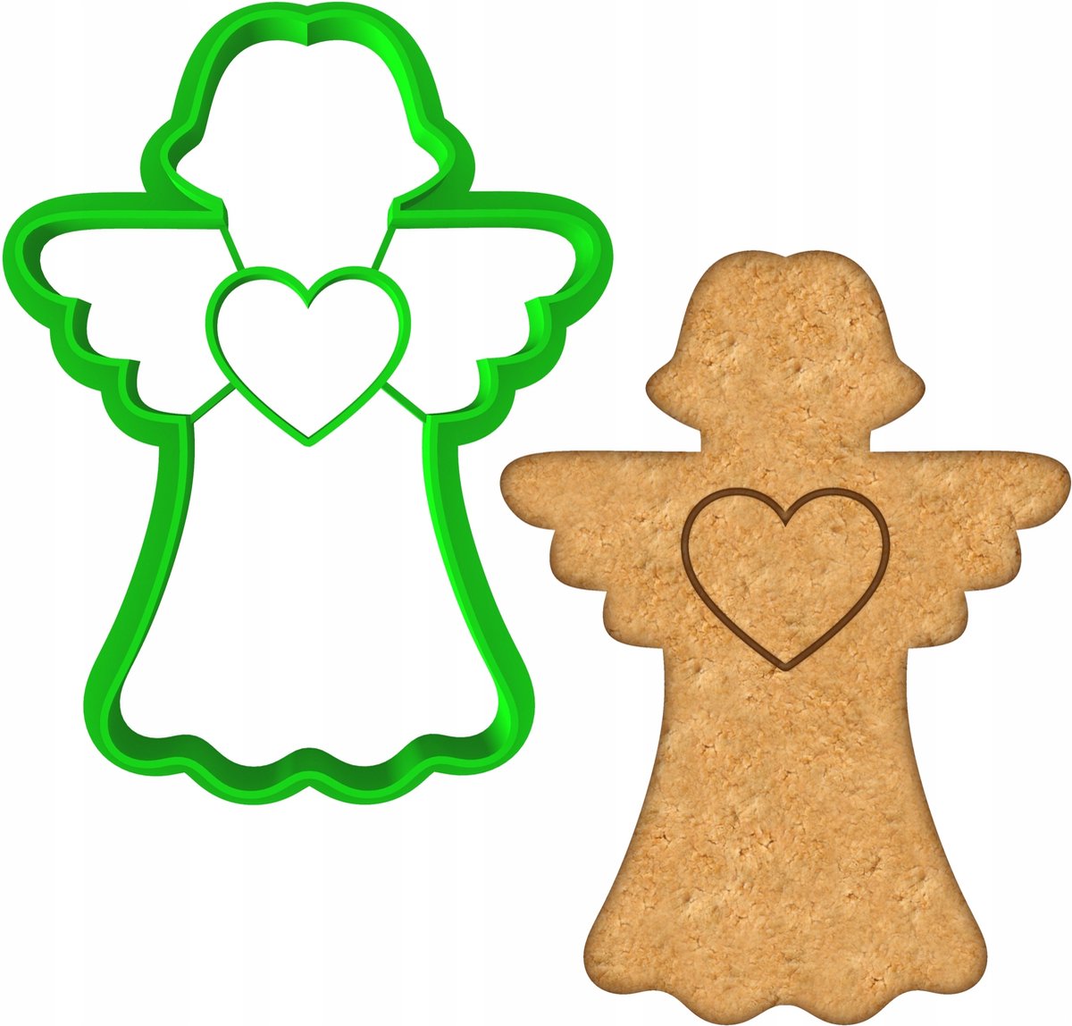 Paasei Koekjesvorm Engel 8cm - Bakvorm voor Koekjes en Koekjes