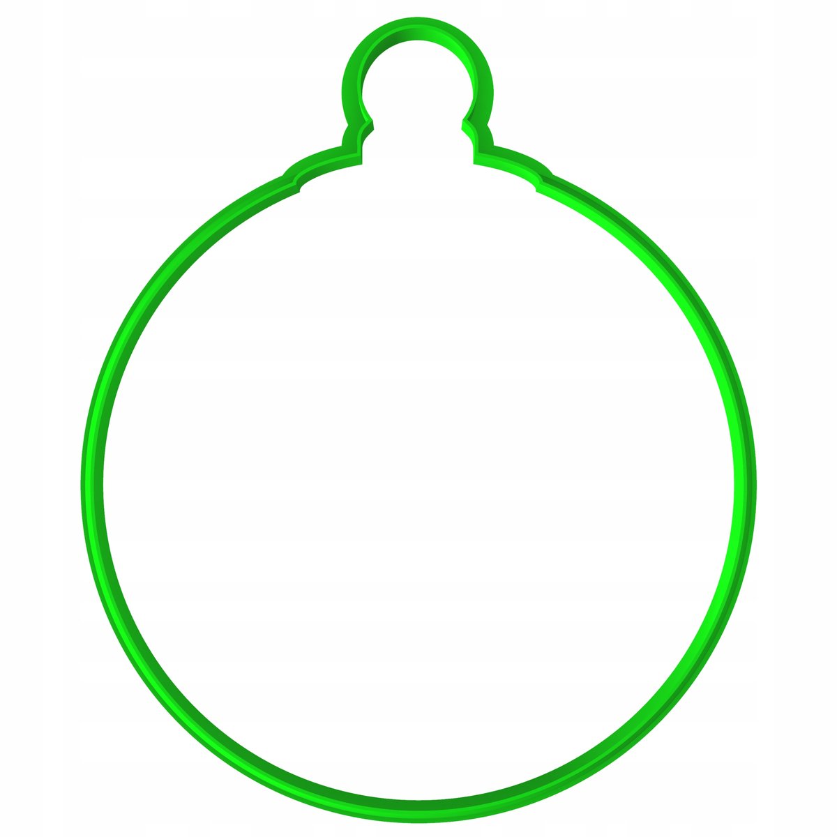 XXL Kerstkoekjesvorm Kerstbal 18cm - Bakvorm voor Koekjes & Peperkoek