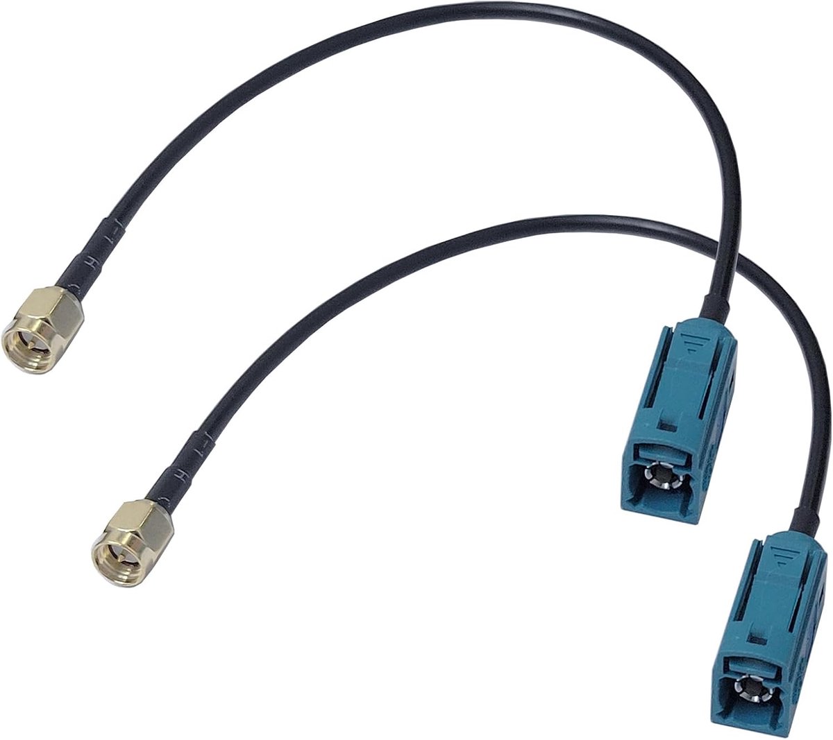 Car antenne adapter kabel - Fakra Z blauw female - ISO female - ideaal voor Audi - ShopVlot