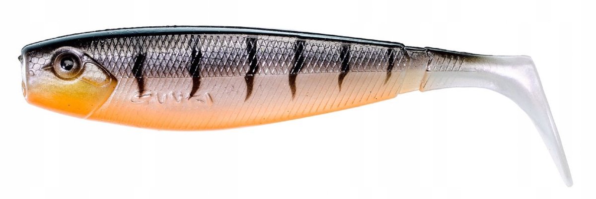 Merkloos Rubberen Kunstaas 17cm UV Bruine Baars - Vissen