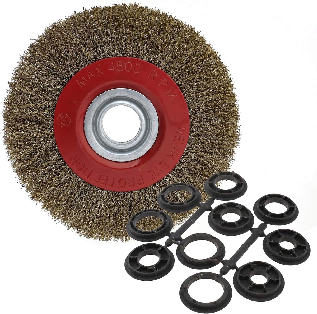 Wielborstel Staal Circulair 200mm - 0.3mm Draad - Voor Reinigen en Ontroesten - ShopVlot