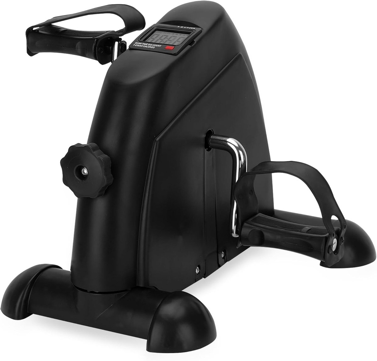 Hometrainer Fiets - Zwart - Compacte Mini Stoelfiets - Aanpasbare Weerstand voor Thuis en Kantoor