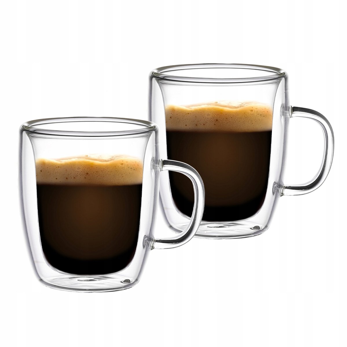 Aqualogis Celeste Espresso Glazen (50ml) - Dubbelwandig, Set van 2