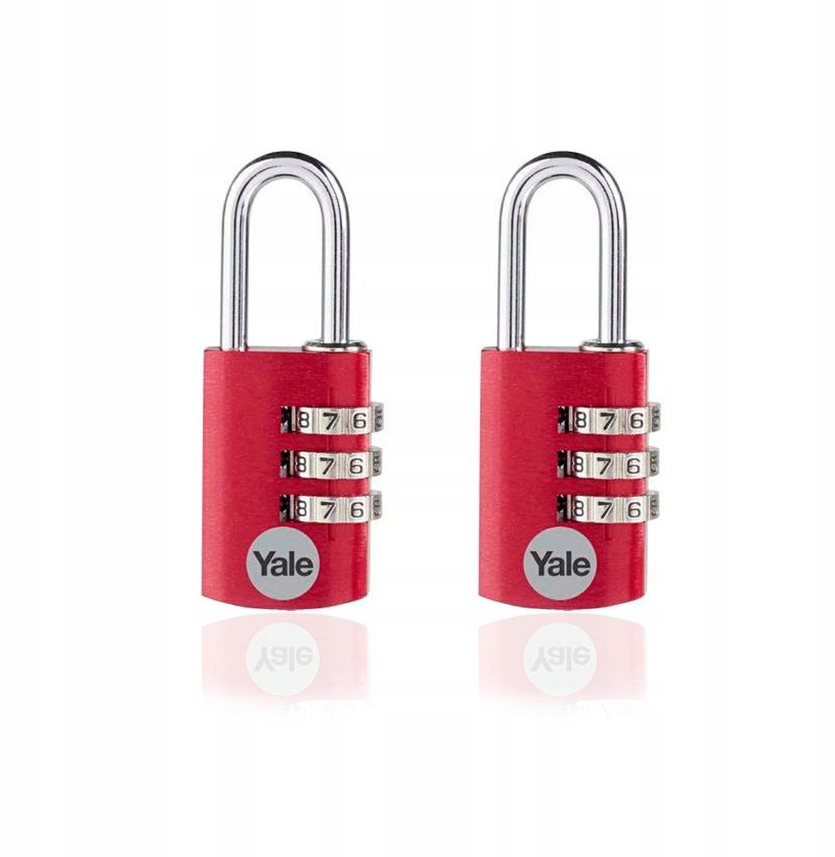 Merkloze Rode Aluminium Hangsloten 20mm - Set van 2
