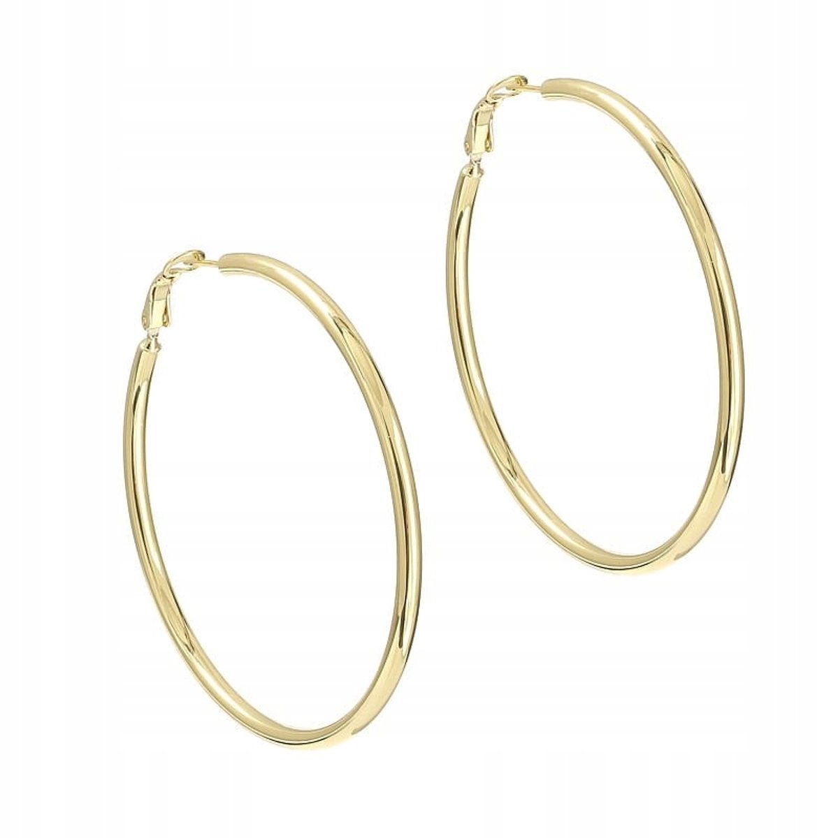 Gouden Oorbellen Hoepels 8cm - Tijdloze Klassieker