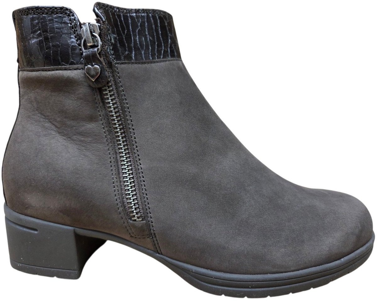 Hartjes 172.0247/24 41.77 Veterschoenen Grijs Nubuck Dames Breedtemaat H - Grijs - 40