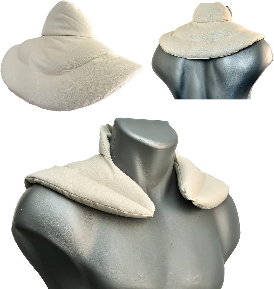 Neck cushion with stand-up collar organic fabric nature. Cherry stone cushion. Neck cushion Heat cushion - ShopVlot