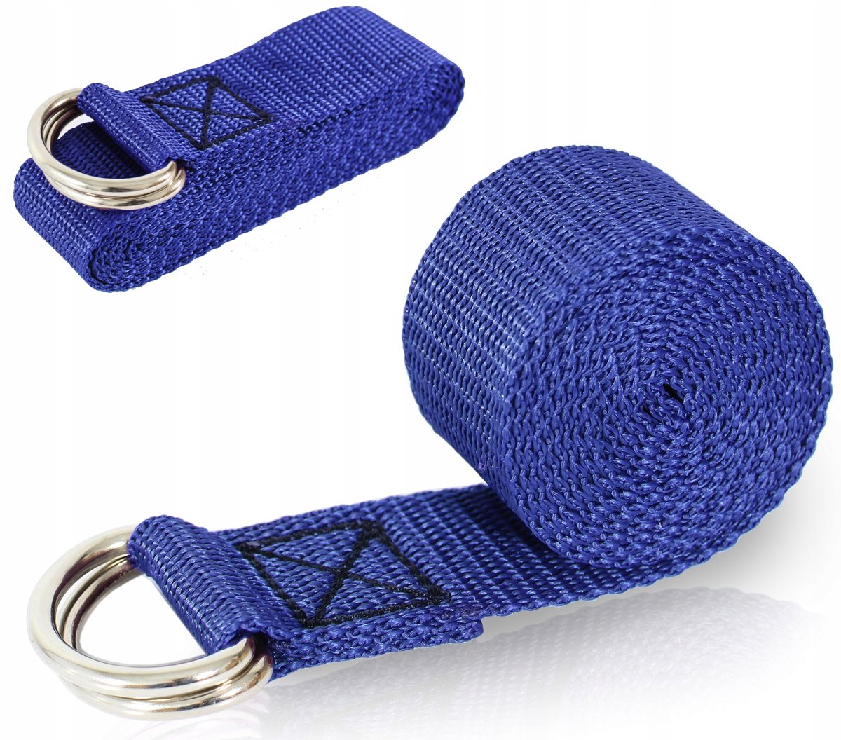 Sterke Yoga Oefenband 183cm met Dubbele Gesp - Blauw
