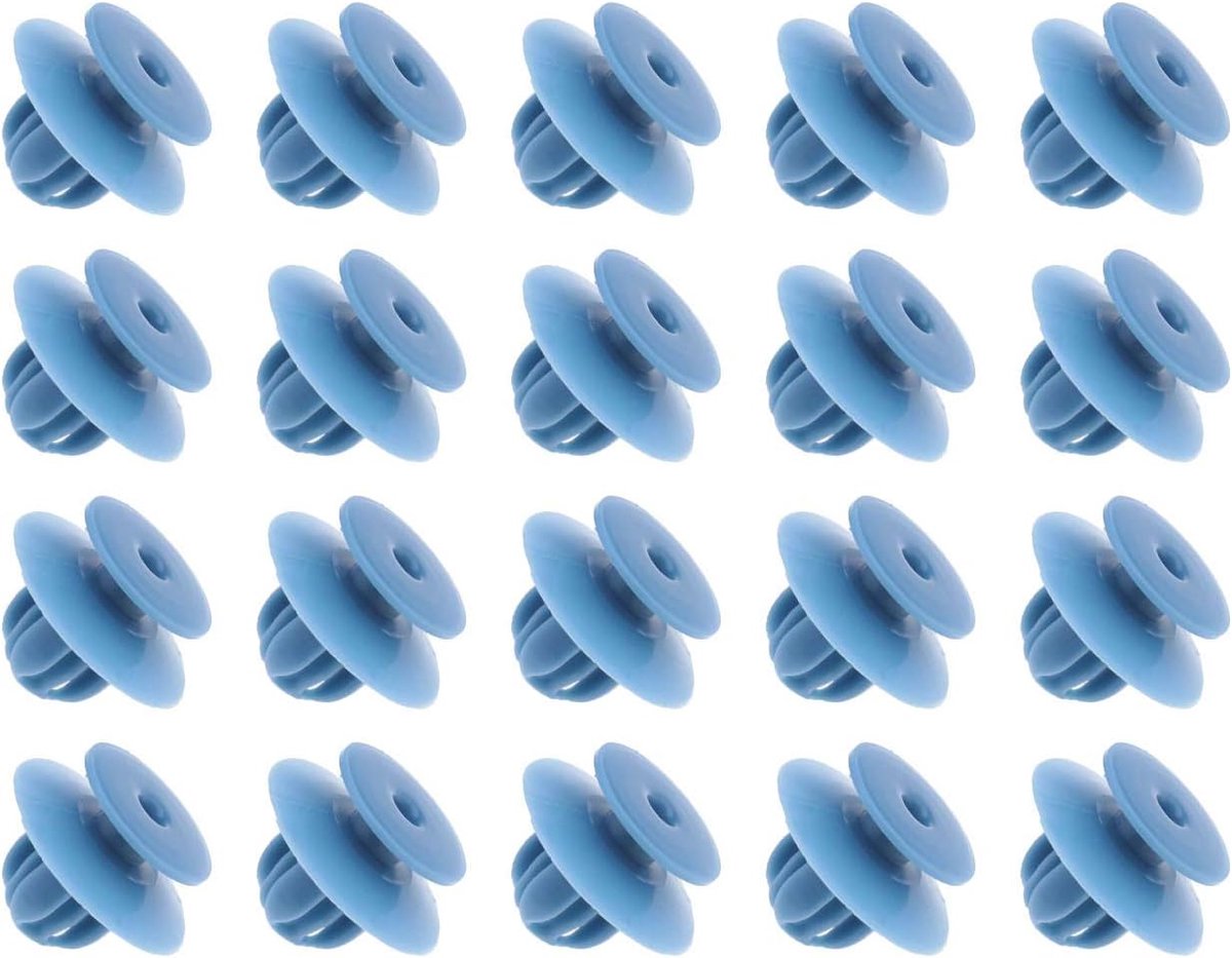 Wielboog Trim Bevestigingsclips - Blauw Plastic - Set van 20 - Voor Mitsubishi L200 - ShopVlot