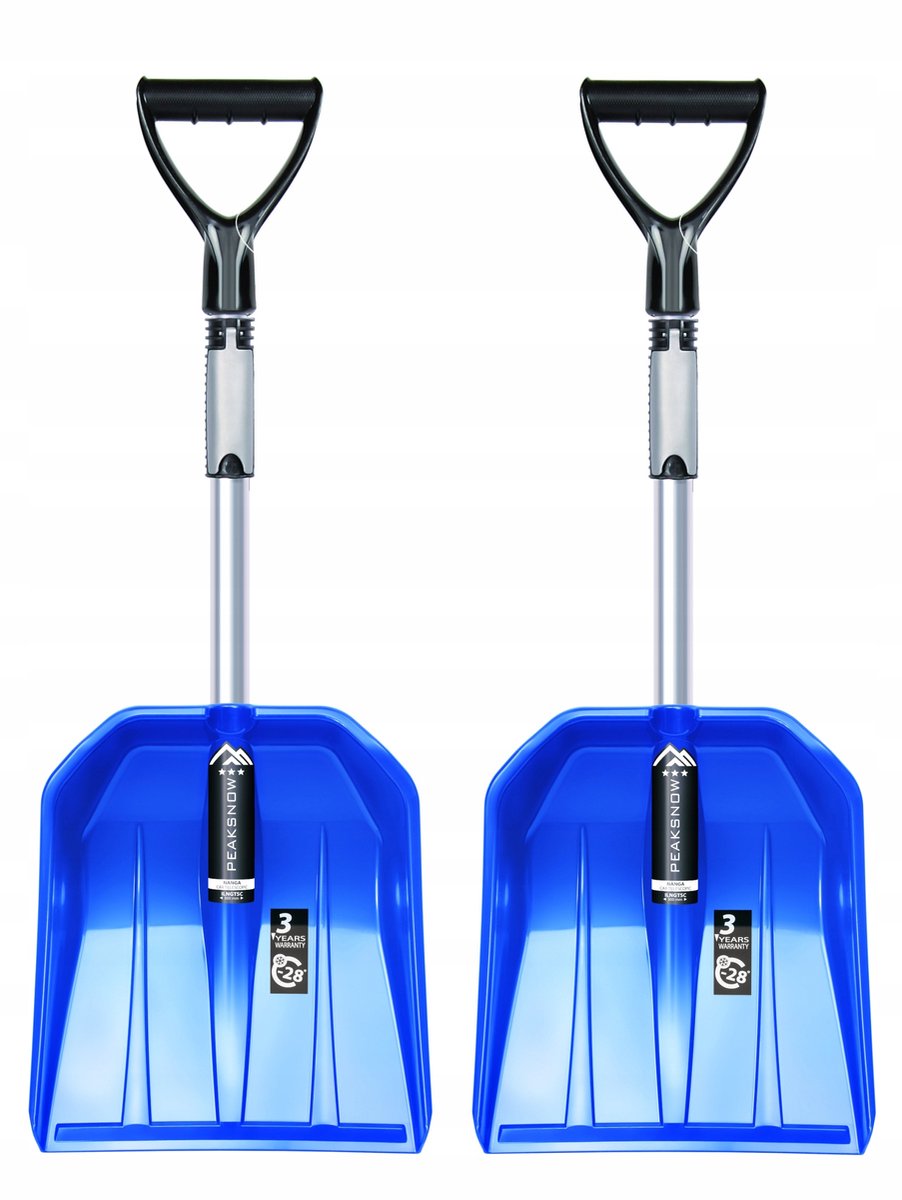 2x kleine telescopische sneeuwschoen voor auto (30 cm)