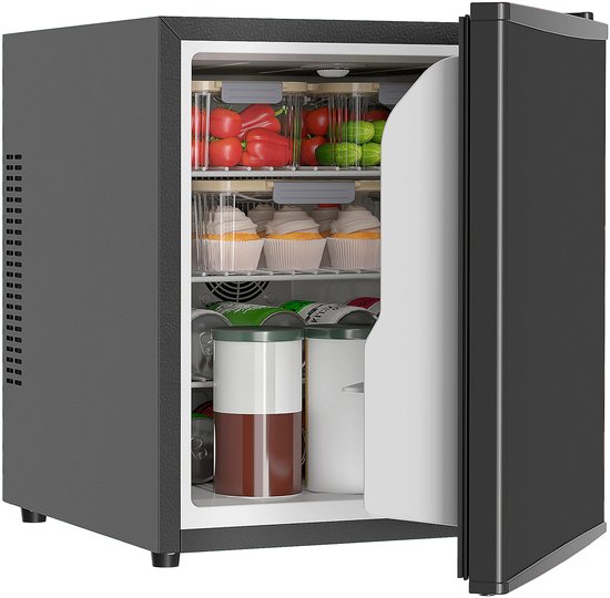 Celestul Mini Koelkast 44L - Koelkast met Vriesvak - Stille Minibar 41 dB - Compacte Koelkast voor Slaapkamer, Kantoor & Studentenkamer - Zwart — afbeelding 4