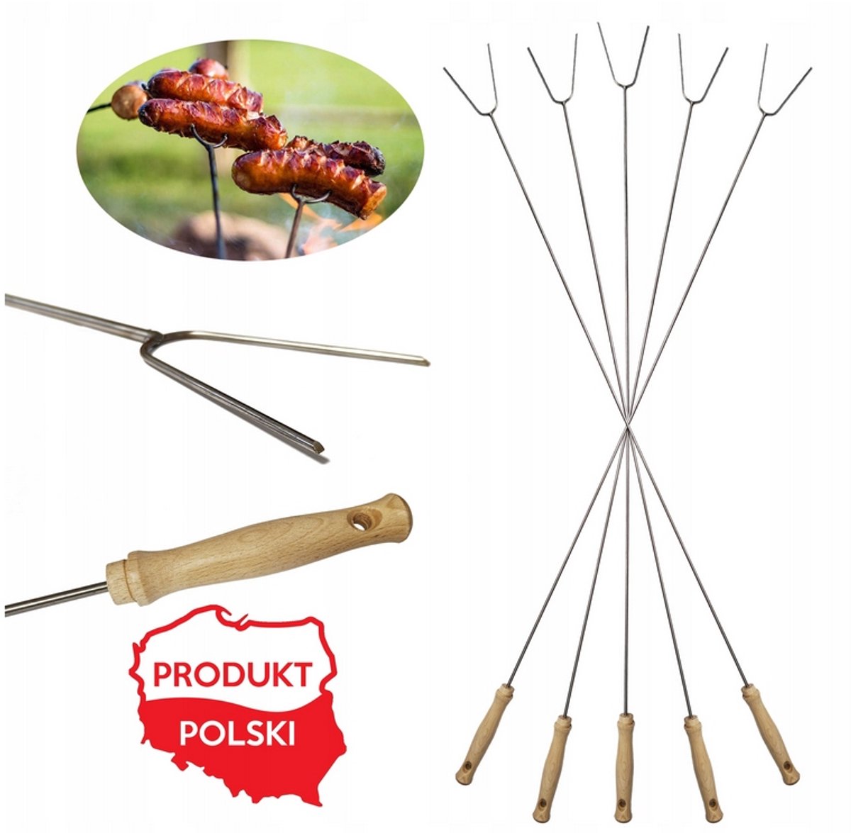 Merkloze RVS Vuurkorf Vorken 120cm - 5 Stuks