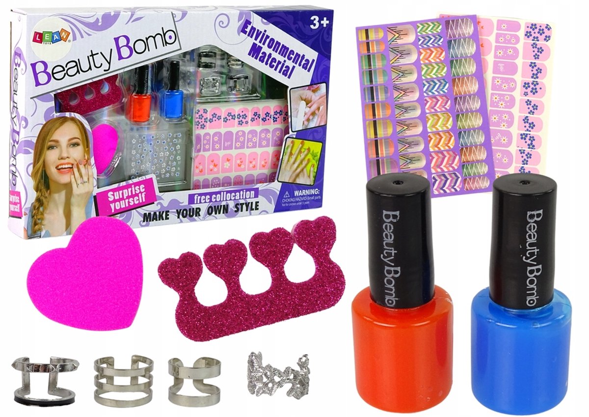 Nagelstudio Set voor Kinderen: Lakjes, Stickers & Accessoires