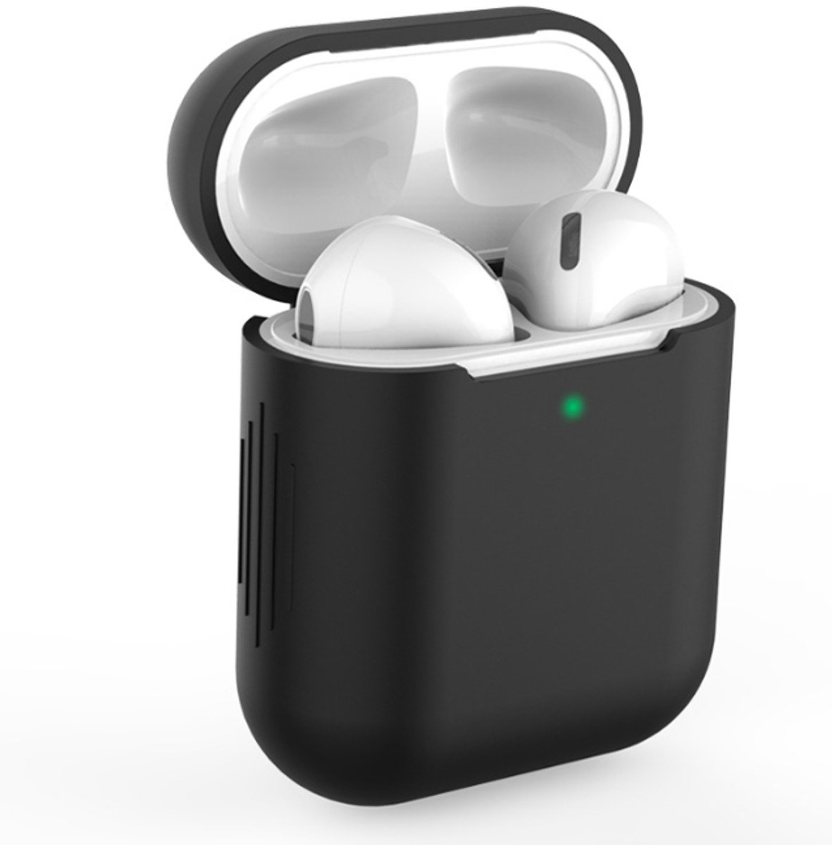 Zwart siliconen hoesje voor AirPods 1 & 2 generatie